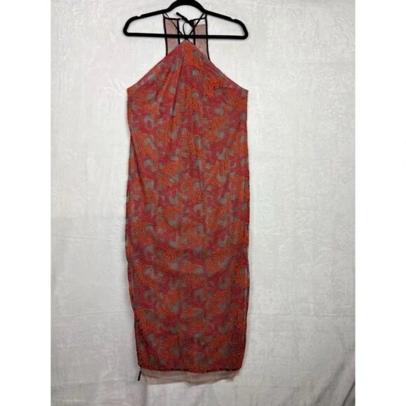 Aritzia 1-01 Babaton Modern Halter Embroidered Mesh Netted Dress - Picture 12 of 12